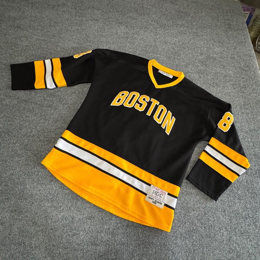 Headgear Classics Happy Gilmore 1996 Boston Hockey Jersey Black Gold 18 Mens L